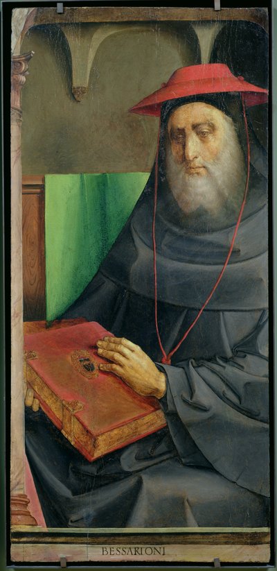 Portret van kardinaal Bessarion (1402-72) c.1475 door Joos van Gent